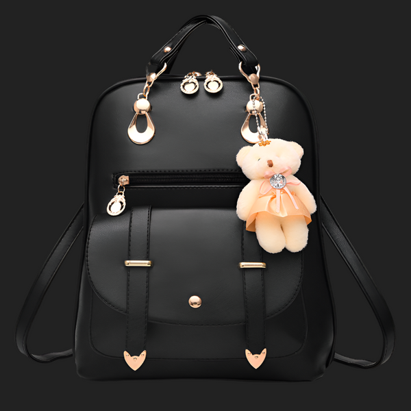 Pure Color Backpack Casual Student Backpack